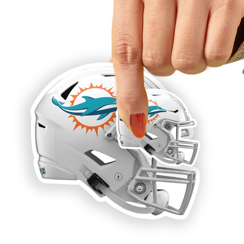 Miami Dolphins – 5 Helmet Minis (Mixed Sizes) – Official NFL – Reusable Vinyl Decals