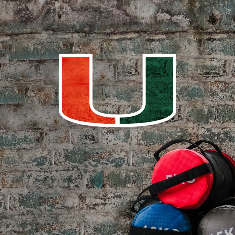 Miami Hurricanes – Logo – Outdoor Wall Decals – Official NCAA – Scratch Resistant Alumigraphics Smooth