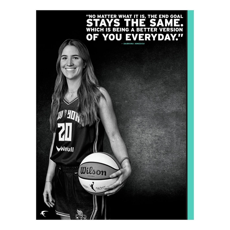 Sabrina Ionescu – Inspirational – Peel & Stick Poster – Official WNBA – New York Liberty – Reusable Vinyl Wall Decal