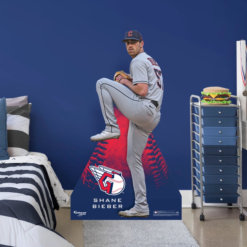 Shane Bieber – Life-Size Stand Out – Official MLB – Cleveland Guardians – Foam Core Cutout