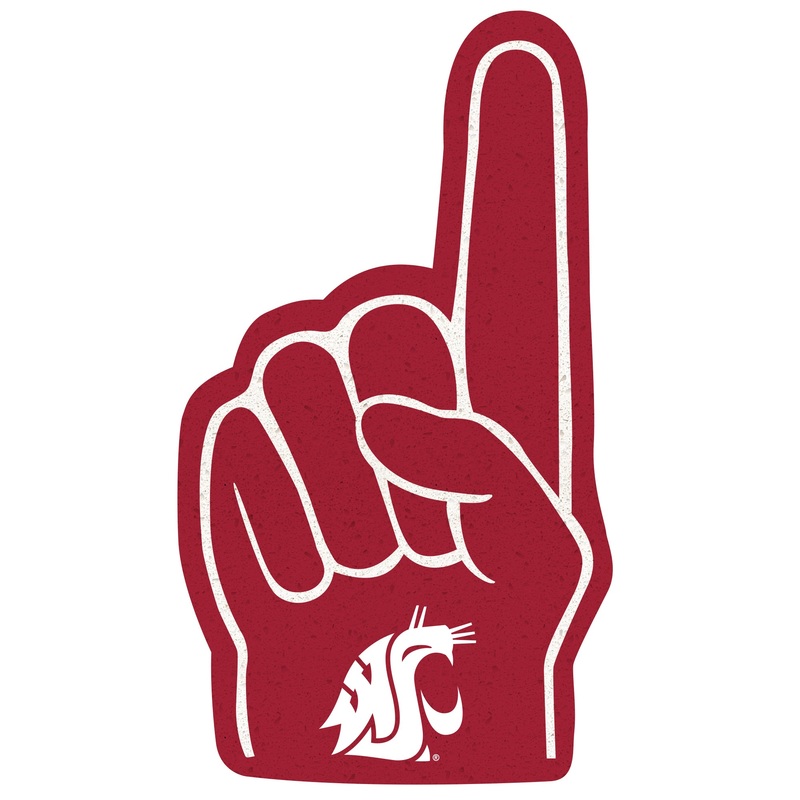 Washington State Cougars – Big Head – Official NCAA – Foam Core Cutout