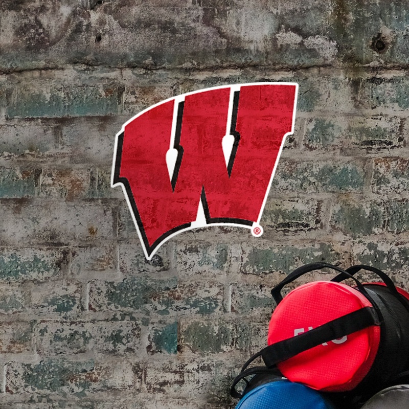 Wisconsin Badgers – W Logo – Outdoor Wall Decals – Official NCAA – Scratch Resistant Alumigraphics Smooth