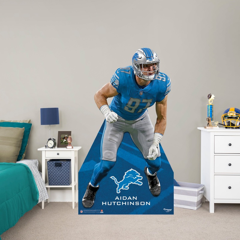Aidan Hutchinson – Life-Size Stand Out – Official NFL – Detroit Lions – Foam Core Cutout