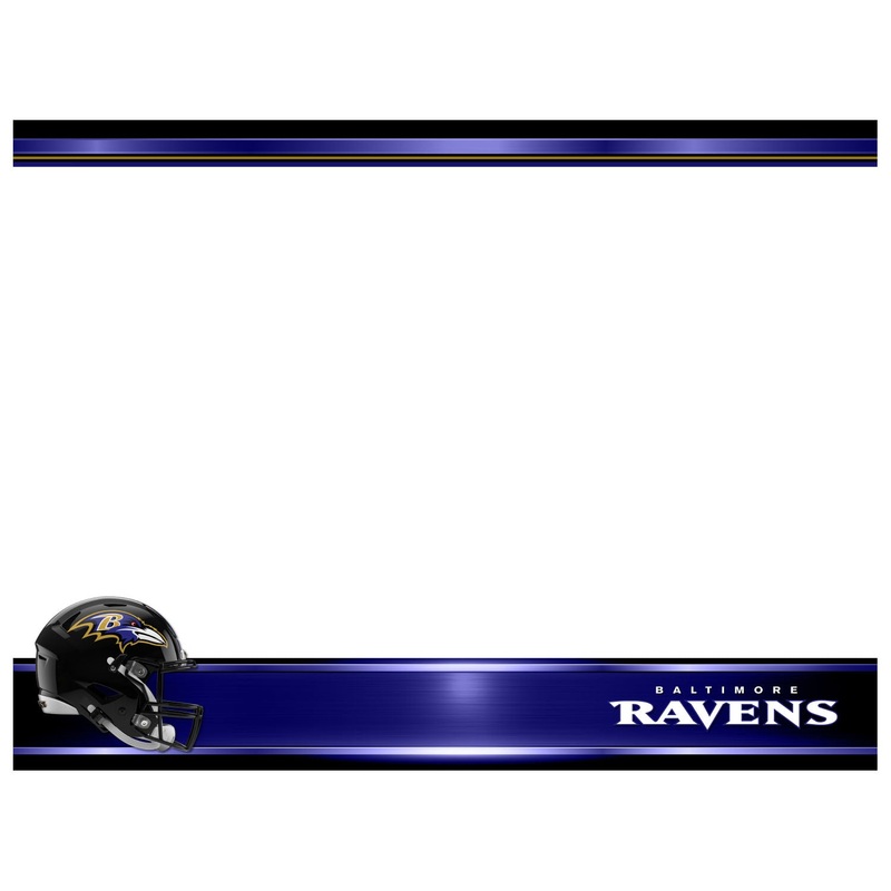 Baltimore Ravens – Helmet – Dry Erase Whiteboard – Official NFL – Reusable Vinyl Wall Decal
