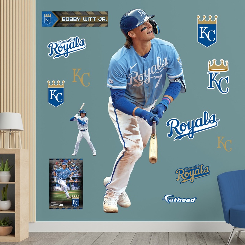 Bobby Witt Jr. – RealBig Collection – Official MLB – Kansas City Royals – Reusable Vinyl Wall Decals #1