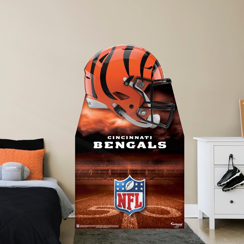 Cincinnati Bengals Helmet – Life-Size Stand Out – Official NFL – Foam Core Cutout