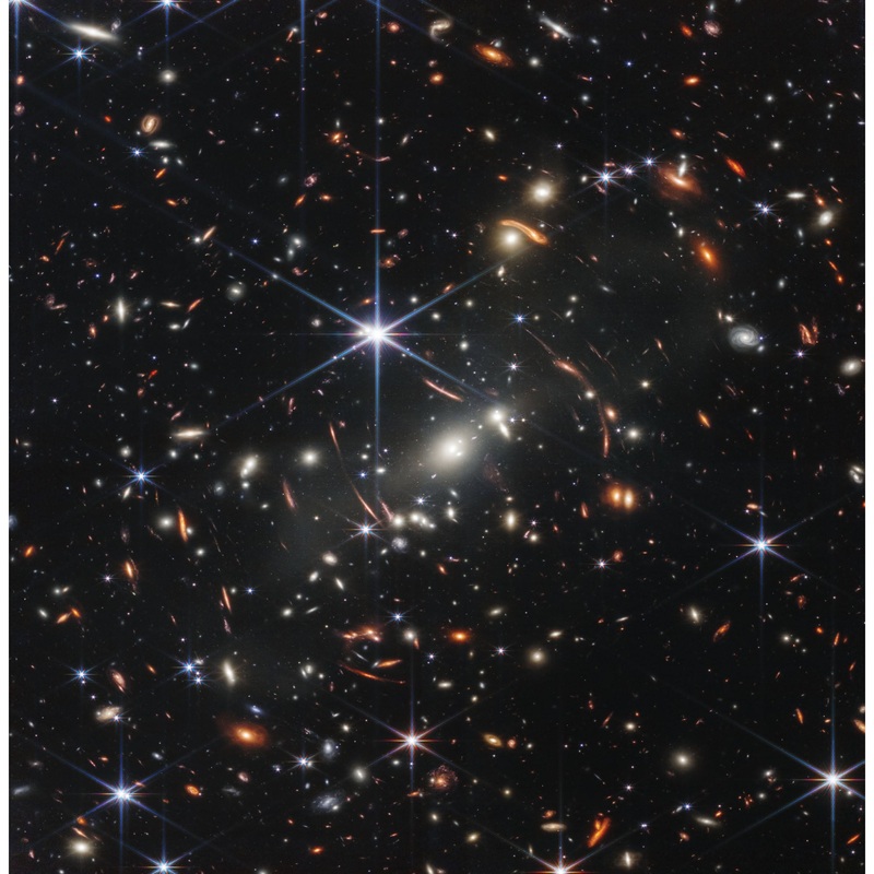 James Webb Space Telescope Webb’s First Deep Field – Peel & Stick Poster – Official NASA – Reusable Vinyl Wall Decal