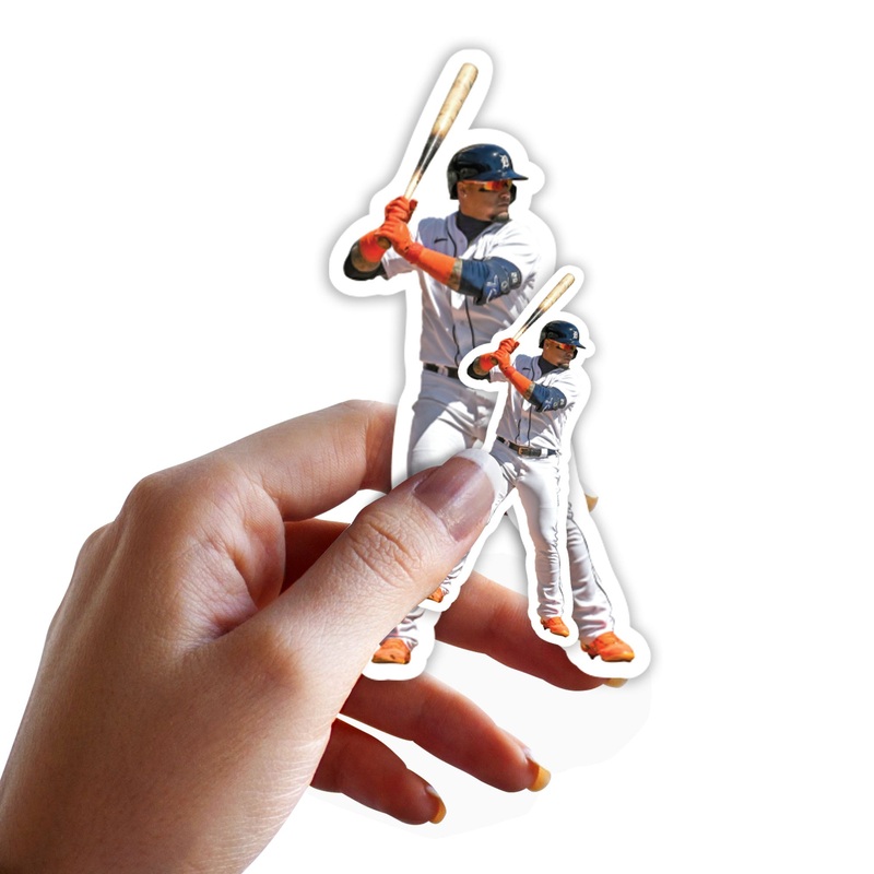 Javier Bez – 5 Player Minis (Mixed Sizes) – Official MLB – Detroit Tigers – Reusable Vinyl Decals