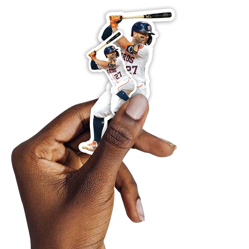 Jos Altuve – 5 Player Minis (Mixed Sizes) – Official MLB – Houston Astros – Reusable Vinyl Decals