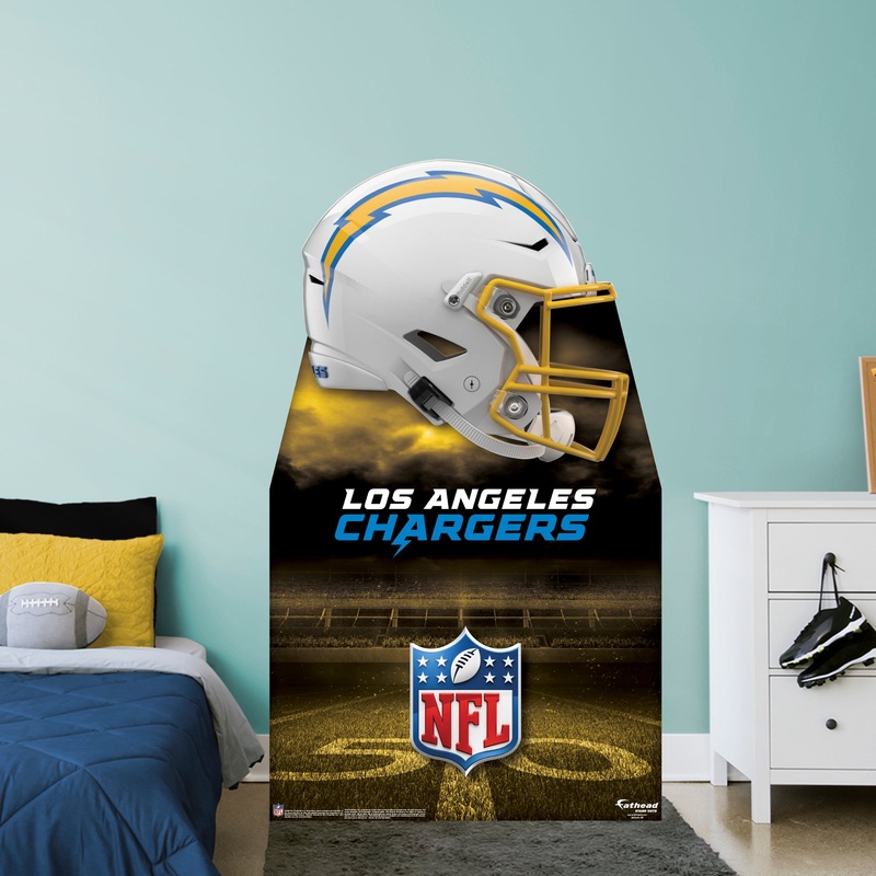 Los Angeles Chargers Helmet – Life-Size Stand Out – Official NFL – Foam Core Cutout