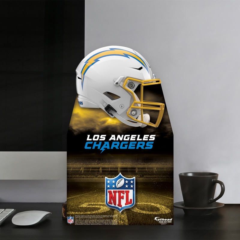 Los Angeles Chargers Helmet – Mini Stand Out – Official NFL – Cardstock Cutout
