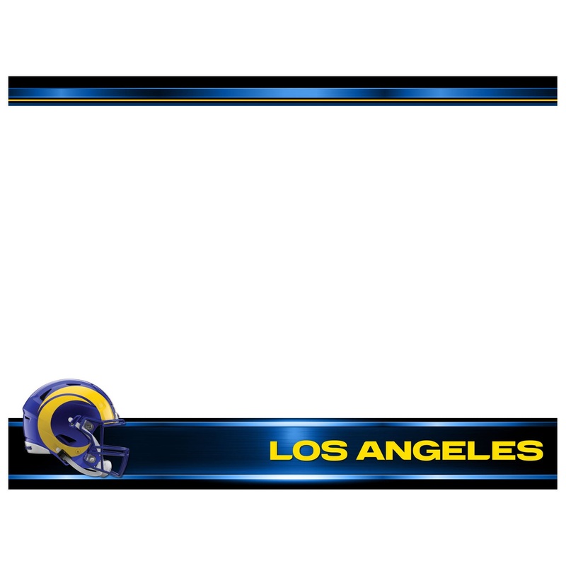 Los Angeles Rams – Helmet – Dry Erase Whiteboard – Official NFL – Reusable Vinyl Wall Decal