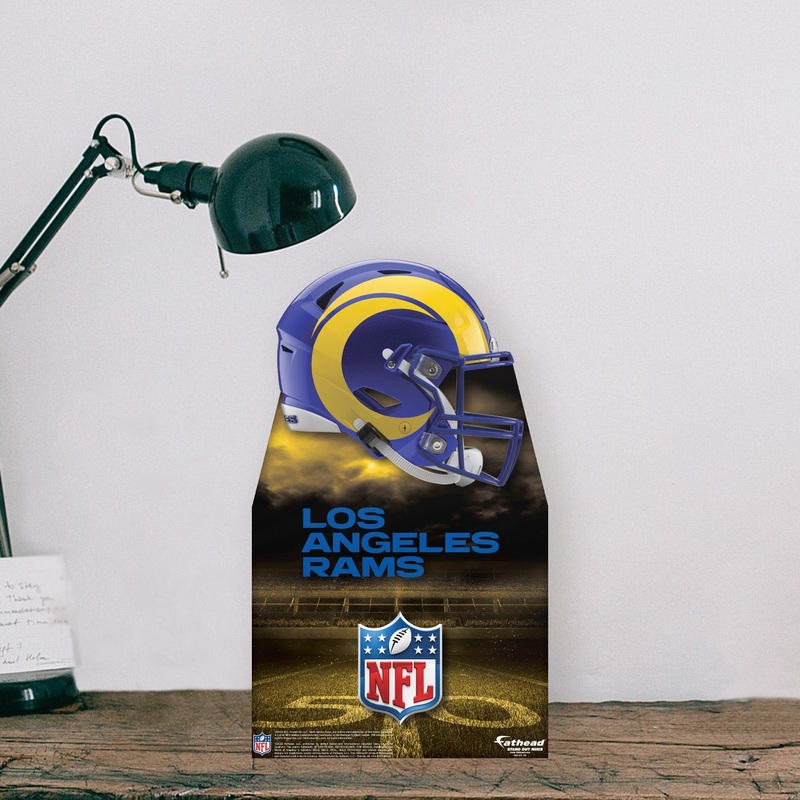 Los Angeles Rams Helmet – Mini Stand Out – Official NFL – Cardstock Cutout