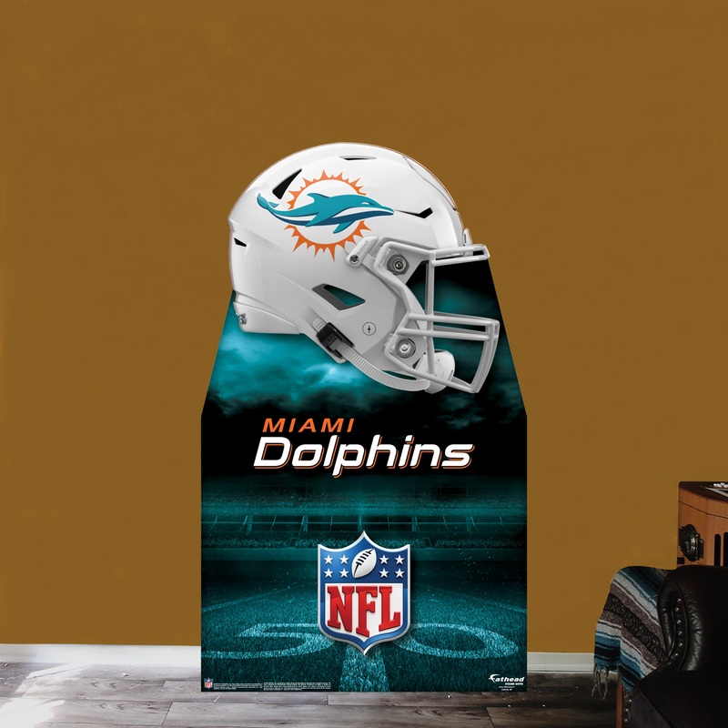 Miami Dolphins Helmet – Life-Size Stand Out – Official NFL – Foam Core Cutout