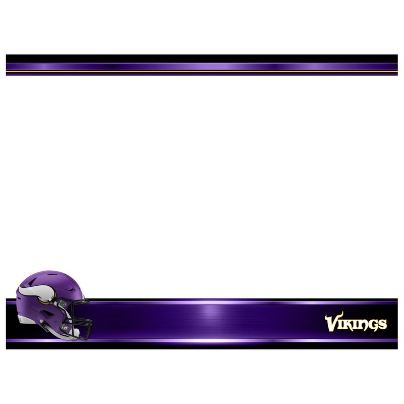 Minnesota Vikings – Helmet – Dry Erase Whiteboard – Official NFL – Reusable Vinyl Wall Decal