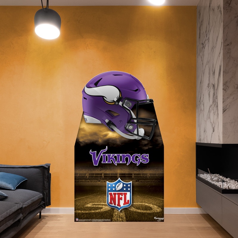 Minnesota Vikings Helmet – Life-Size Stand Out – Official NFL – Foam Core Cutout