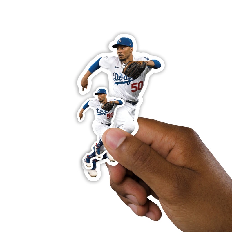 Mookie Betts – 5 Player Minis (Mixed Sizes) – Official MLB – Los Angeles Dodgers – Reusable Vinyl Decals