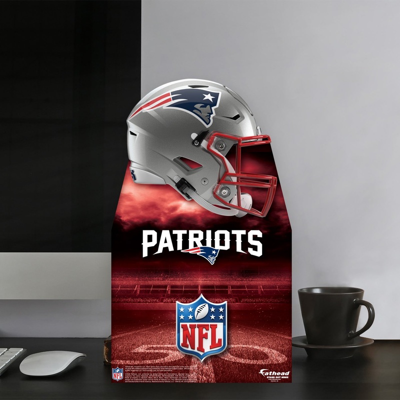 New England Patriots Helmet – Mini Stand Out – Official NFL – Cardstock Cutout