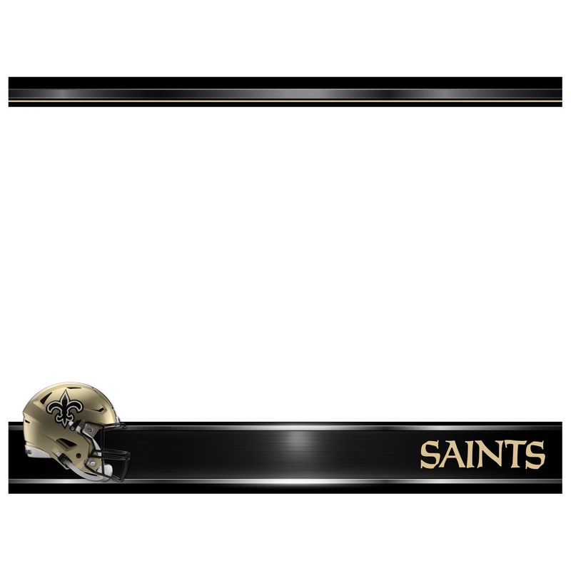 New Orleans Saints – Helmet – Dry Erase Whiteboard – Official NFL – Reusable Vinyl Wall Decal