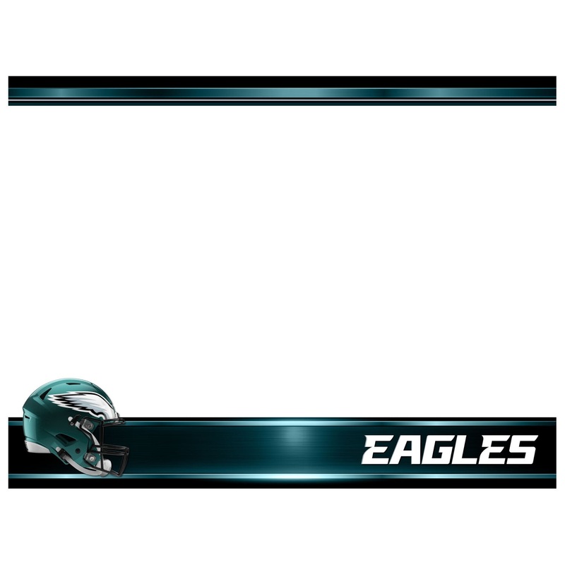 Philadelphia Eagles – Helmet – Dry Erase Whiteboard – Official NFL – Reusable Vinyl Wall Decal