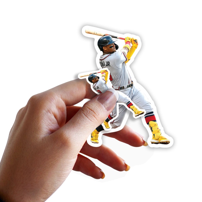 Ronald Acua Jr. – 5 Player Minis (Mixed Sizes) – Official MLB – Atlanta Braves – Reusable Vinyl Decals