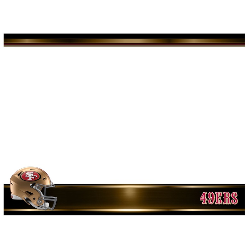 San Francisco 49ers – Helmet – Dry Erase Whiteboard – Official NFL – Reusable Vinyl Wall Decal