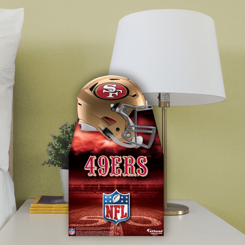 San Francisco 49ers Helmet – Mini Stand Out – Official NFL – Cardstock Cutout