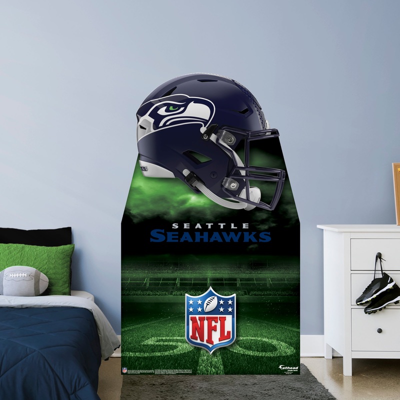 Seattle Seahawks Helmet – Life-Size Stand Out – Official NFL – Foam Core Cutout