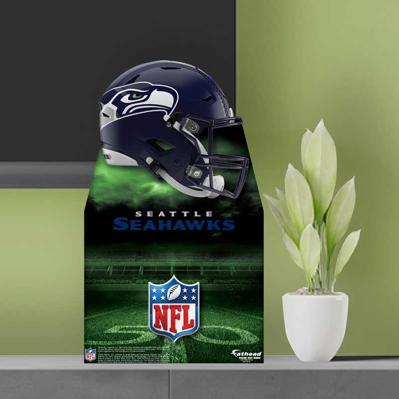 Seattle Seahawks Helmet – Mini Stand Out – Official NFL – Cardstock Cutout