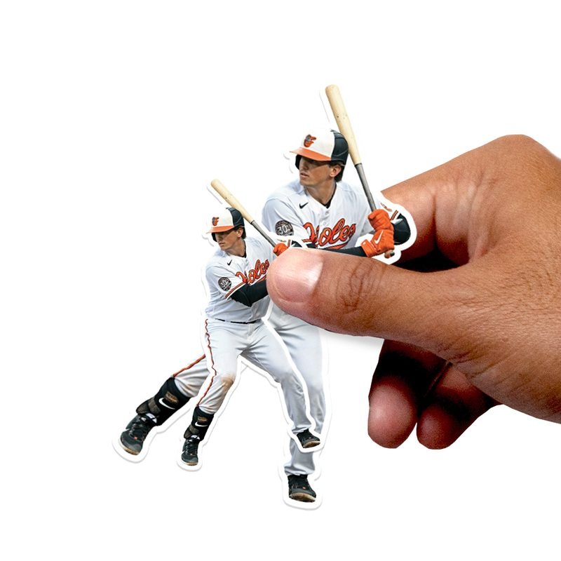 Adley Rutschman – 5 Minis (Mixed Sizes) – Official MLB – Baltimore Orioles – Reusable Vinyl Decals