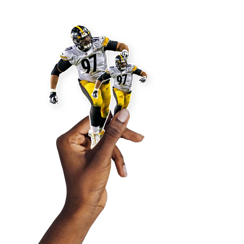 Cameron Heyward – 5 Minis (Mixed Sizes) – Official NFL – Pittsburgh Steelers – Reusable Vinyl Decals