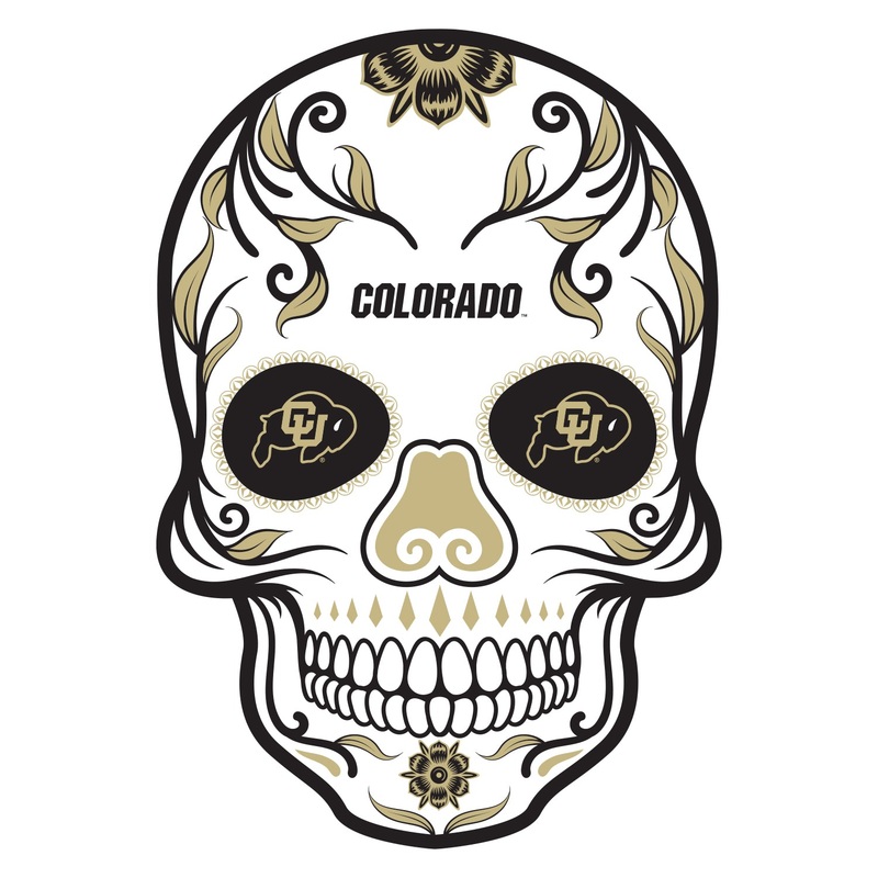 Colorado Buffaloes – Sugar Skull Logo – Outdoor Wall Decals – Official NCAA – Scratch Resistant Alumigraphics Smooth