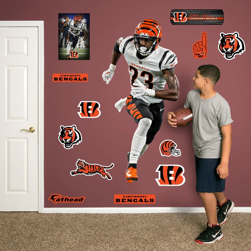 Dax Hill – RealBig Collection – Official NFL – Cincinnati Bengals – Reusable Vinyl Wall Decals