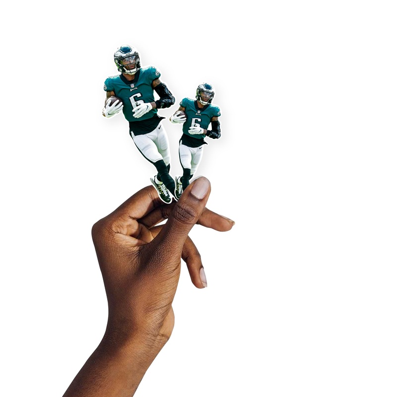 DeVonta Smith – 5 Minis (Mixed Sizes) – Official NFL – Philadelphia Eagles – Reusable Vinyl Decals