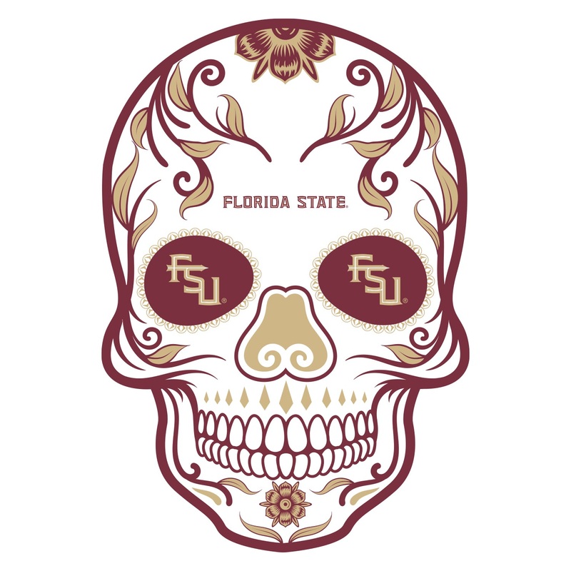 Florida State Seminoles – Sugar Skull Logo – Outdoor Wall Decals – Official NCAA – Scratch Resistant Alumigraphics Smooth