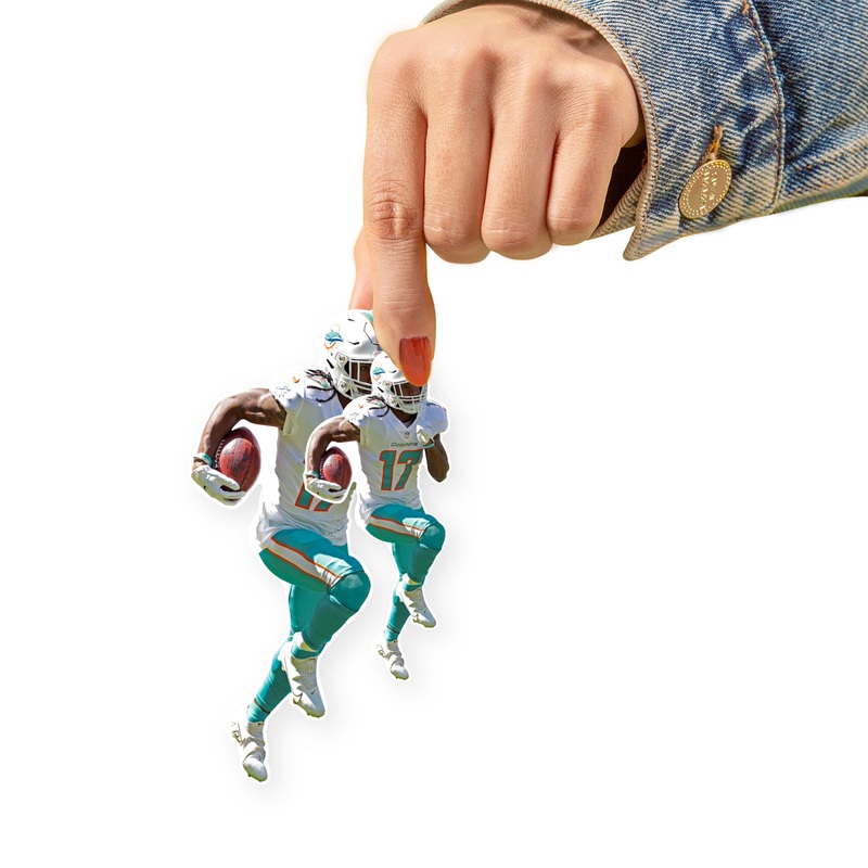 Jaylen Waddle – 5 Minis (Mixed Sizes) – Official NFL – Miami Dolphins – Reusable Vinyl Decals