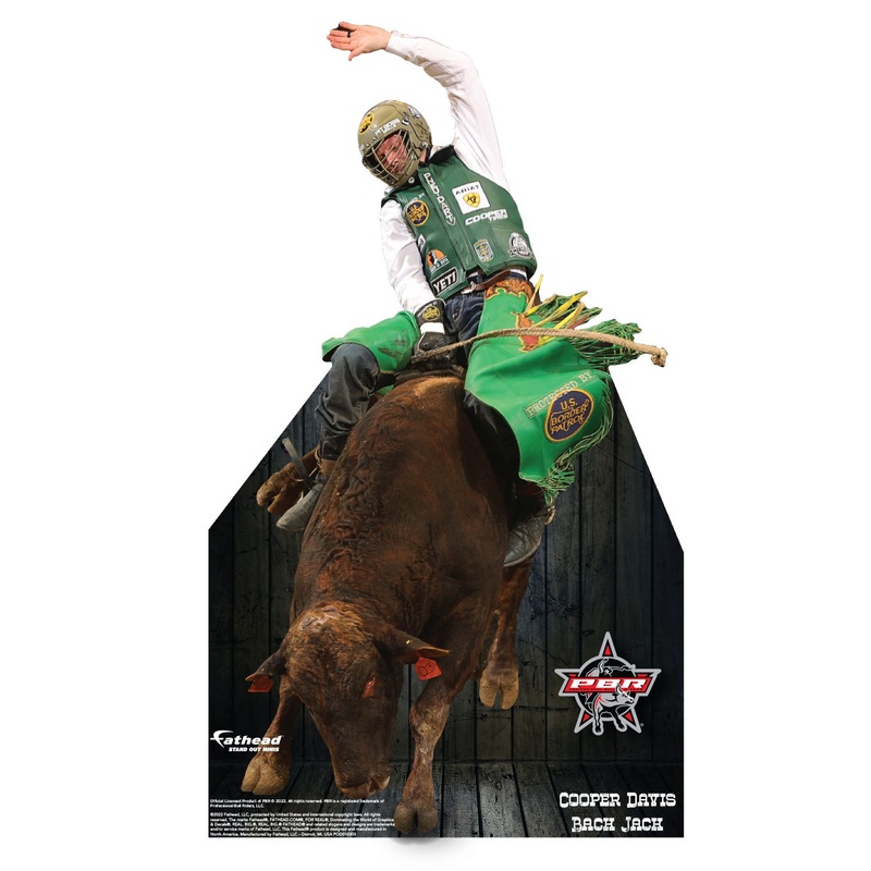 PBR: Cooper Davis- Back Jack Mini   Cardstock Cutout  – Officially Licensed Pro Bull Riding    Stand Out