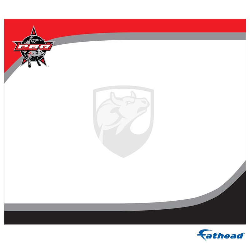 PBR:  Imposing Dry Erase        – Officially Licensed Pro Bull Riding Removable     Adhesive Decal