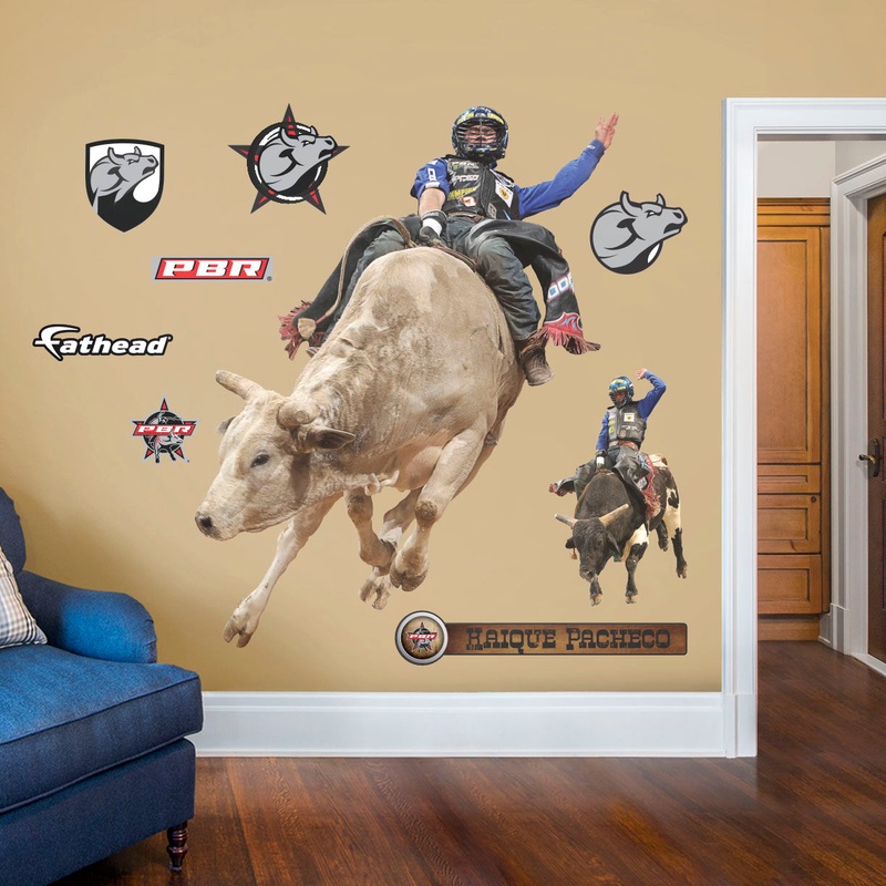 PBR: Kaique Pacheco-High Brow Cat RealBig        – Officially Licensed Pro Bull Riding Removable     Adhesive Decal