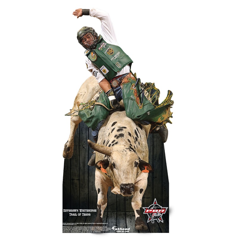 PBR: Keyshawn Whitehorse- Trail of Tears Mini   Cardstock Cutout  – Officially Licensed Pro Bull Riding    Stand Out
