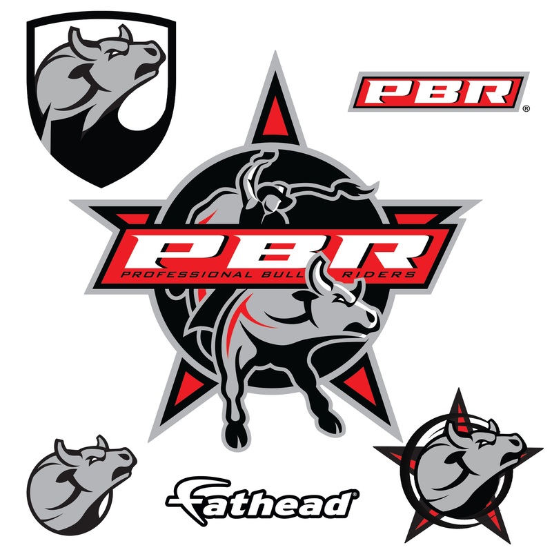 PBR:  Logo Icon        – Officially Licensed Pro Bull Riding Removable     Adhesive Decal
