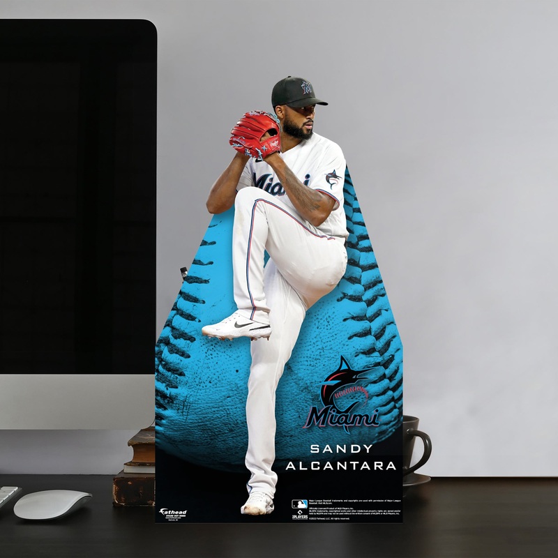 Sandy Alcantara – Mini Stand Out – Official MLB – Miami Marlins – Cardstock Cutout