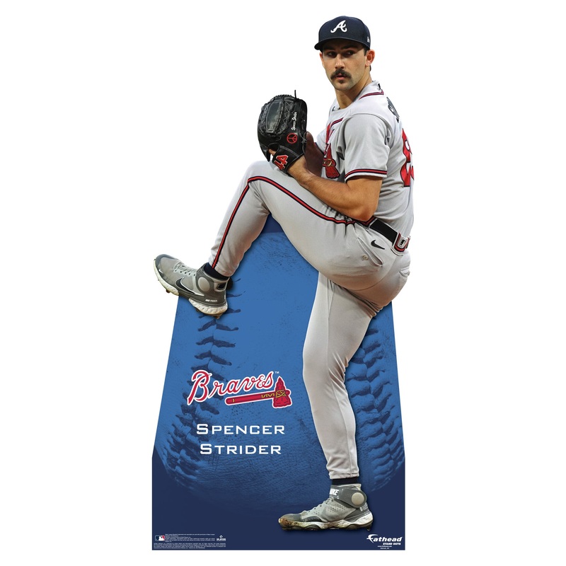 Spencer Strider – Life-Size Stand Out – Official MLB – Atlanta Braves – Foam Core Cutout