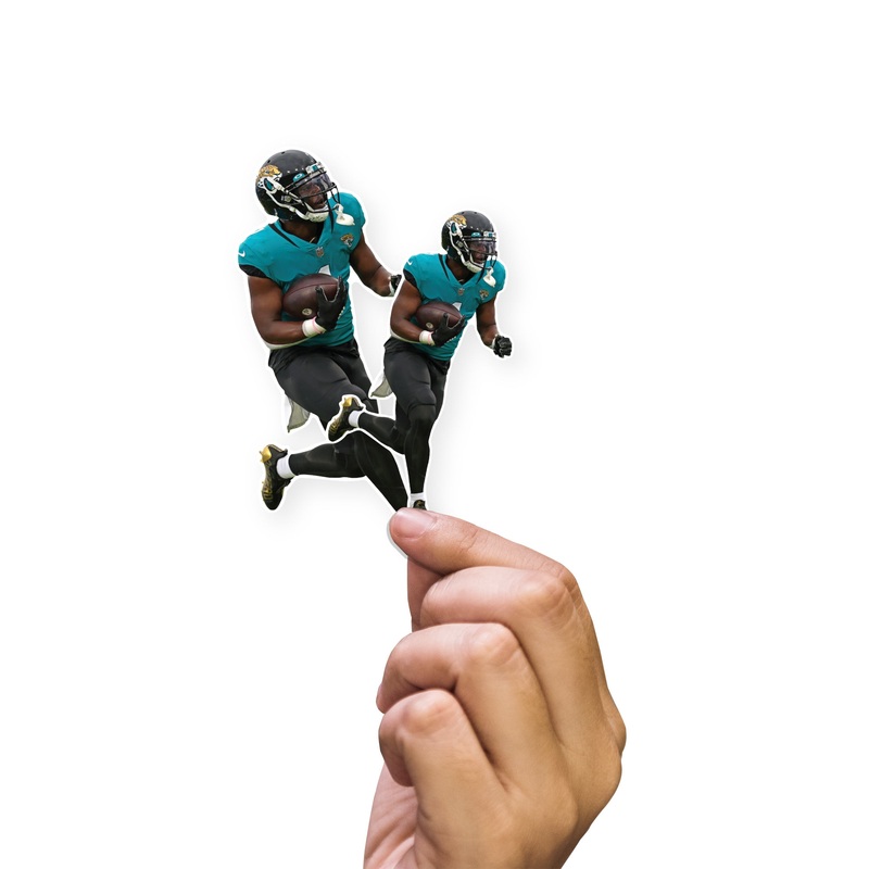 Travis Etienne Jr. – 5 Minis (Mixed Sizes) – Official NFL – Jacksonville Jaguars – Reusable Vinyl Decals