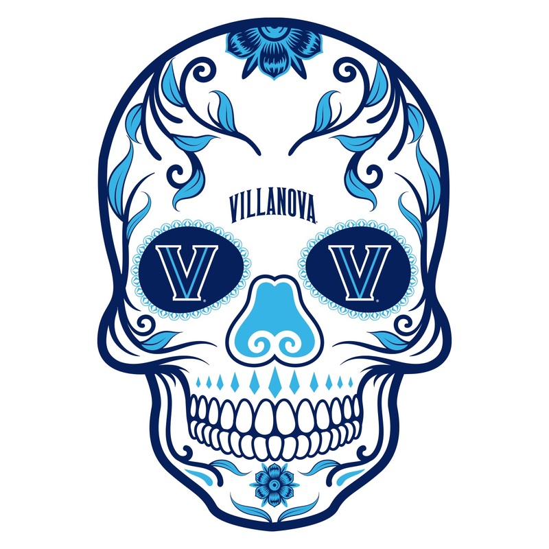 Villanova Wildcats – Sugar Skull Logo – Outdoor Wall Decals – Official NCAA – Scratch Resistant Alumigraphics Smooth