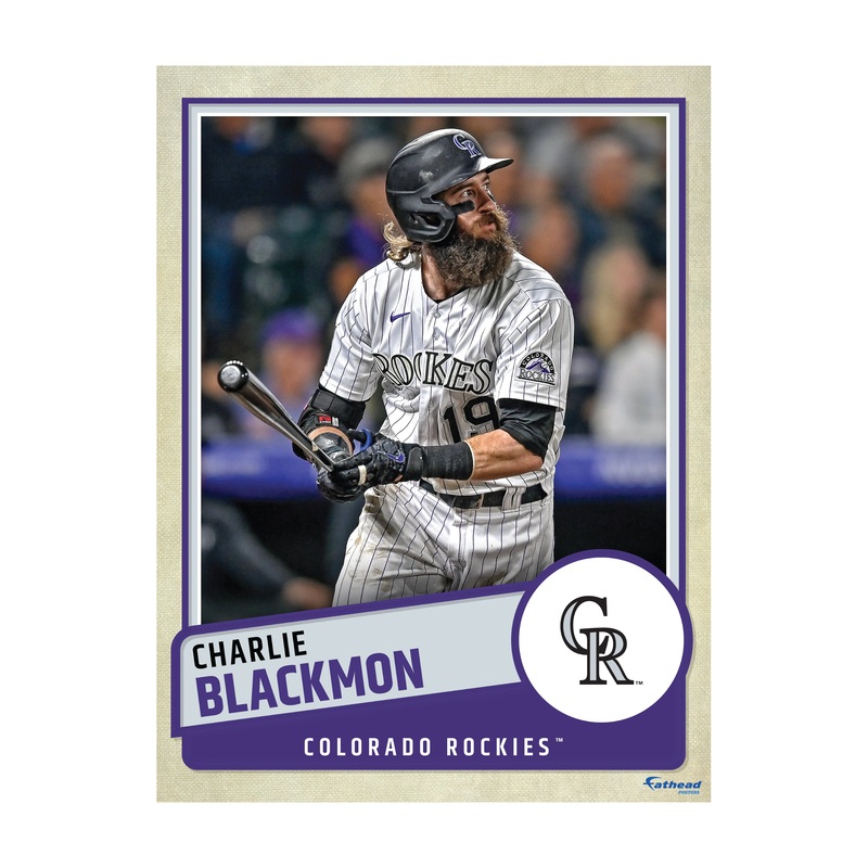 Charlie Blackmon – Peel & Stick Poster – Official MLB – Colorado Rockies – Reusable Vinyl Wall Decal