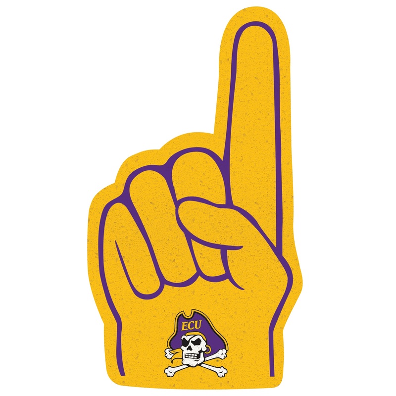 East Carolina Pirates – RealBig Foam Finger Collection – Official NCAA – Reusable Vinyl Wall Decals