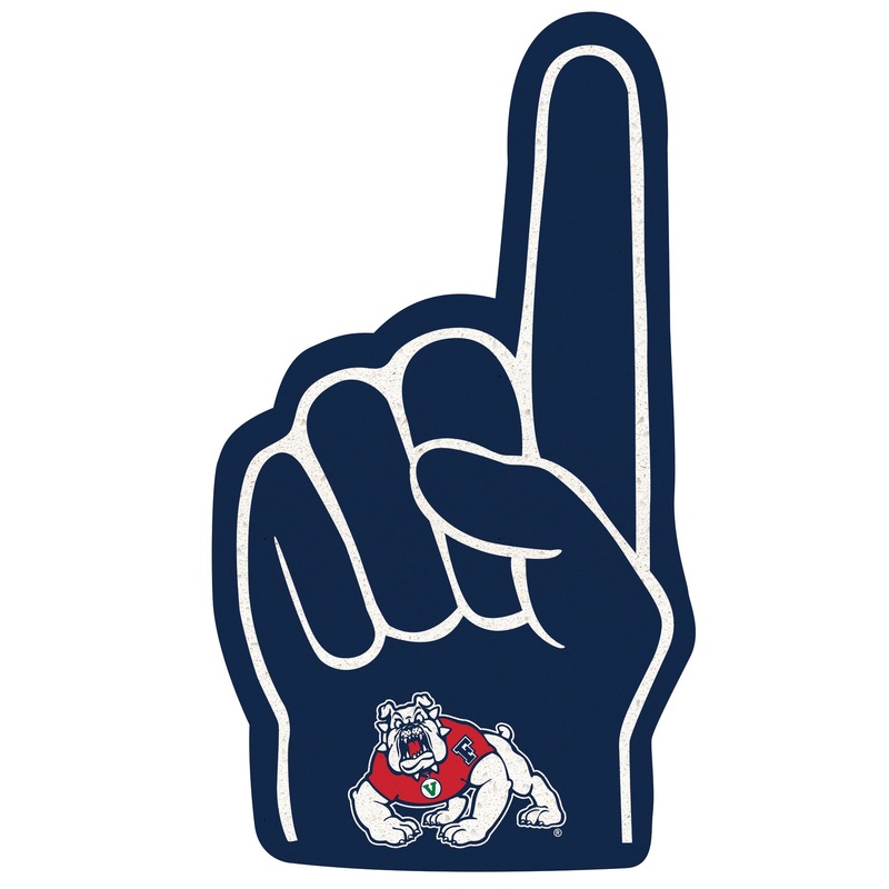 Fresno State Bulldogs – RealBig Foam Finger Collection – Official NCAA – Reusable Vinyl Wall Decals