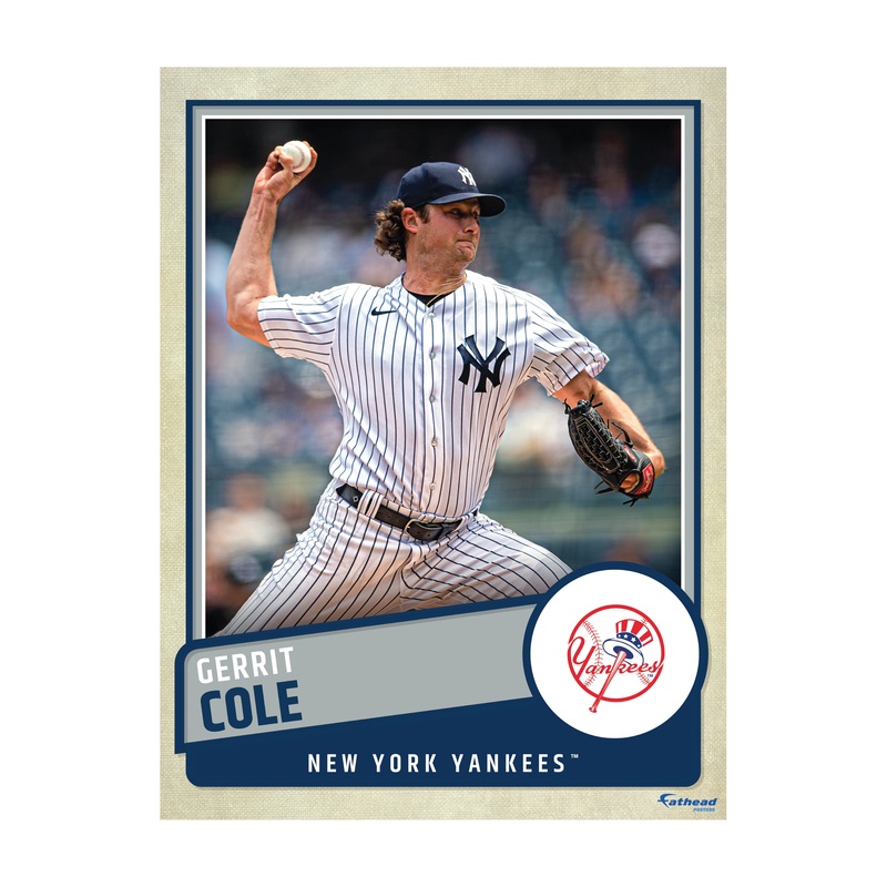 Gerrit Cole – Peel & Stick Poster – Official MLB – New York Yankees – Reusable Vinyl Wall Decal