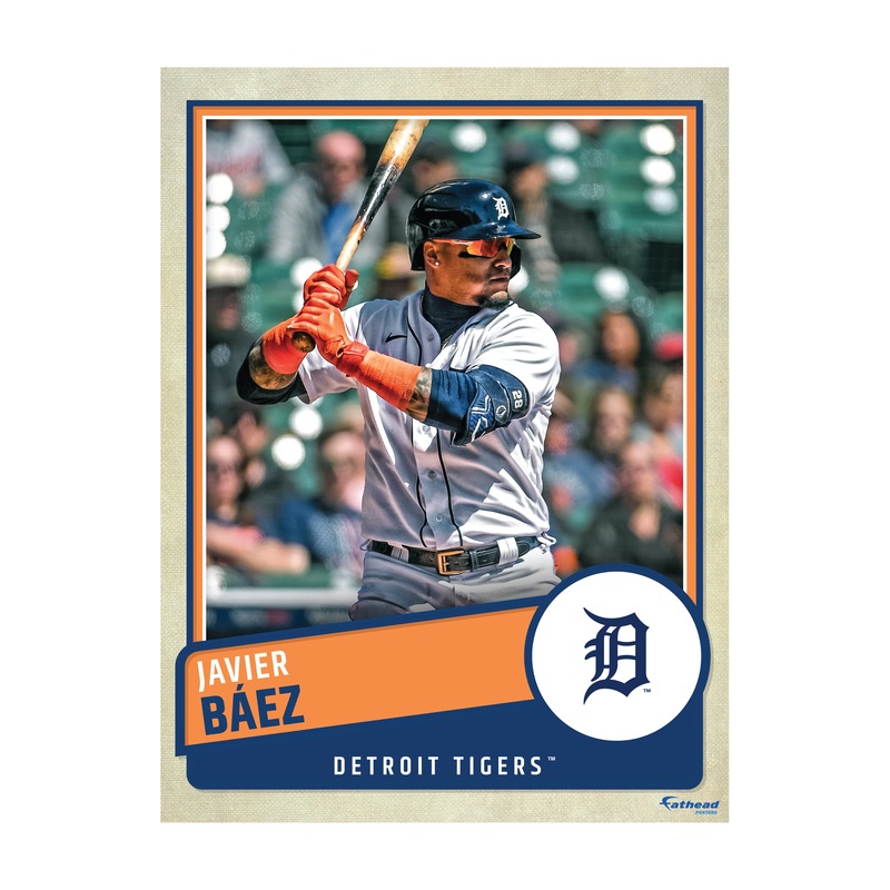 Javier Bez – Peel & Stick Poster – Official MLB – Detroit Tigers – Reusable Vinyl Wall Decal